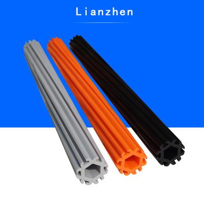 China Free Samples Construction Plastic Extrusion Tube Profile /Swivel ABS Pipe For Vacuum Cleaner for sale