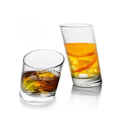 China Wholesale Best Price Luxury Custom Fancy Mugs Modern Slanted Whiskey Glasses for sale