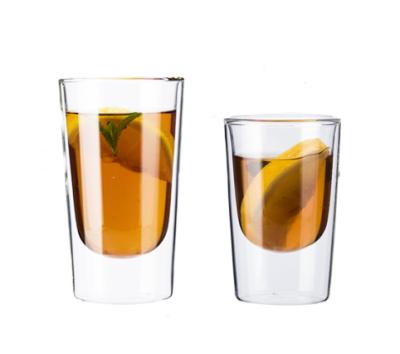 China Wholesale Super Quality Modern Double Wall Shot Glass Whiskey Glass for sale