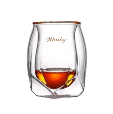 China Modern Hot Selling Double Wall Cup Top Custom Whiskey Glasses for sale