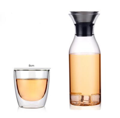 China Professional manufacture stocked new 1000ml Juice Glass Juicer Jug for sale