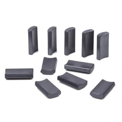 China Metallic Ceramic Ferrite Magnet Punching Ferrite Arc Magnet for sale