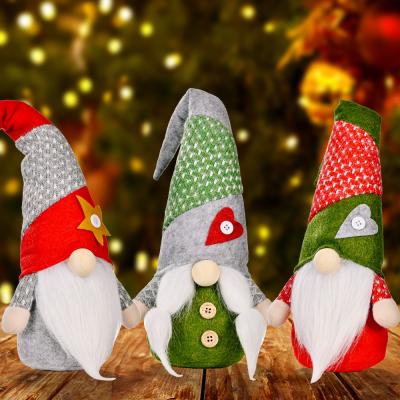 China Modern Color Matching Acute Faceless Doll Hat Christmas Gnome Dwarf Ornament Rudolph Faceless Doll Decorations Christmas for sale