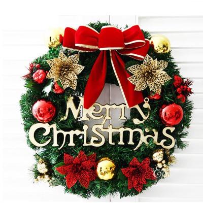 China Modern Christmas Garland Wreaths Simulation Christmas Decorations For Home Door Window Background Hanging Outdoor Wholesale for sale