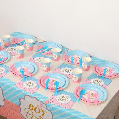 China Eco-Friendly Gender Reveal Party Supplies Ideas Boy Or Girl Balloon Baby Shower Decoration Gender Reveal Party Decorations for sale