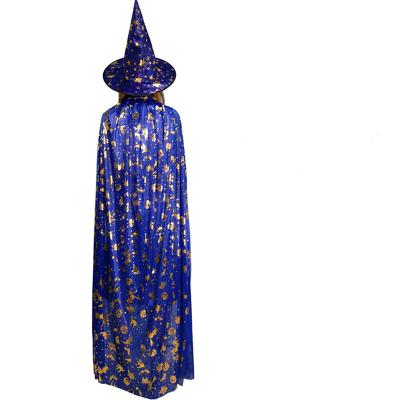 China Festival Decoration Selection Halloween Makeup Witch Bronzing Pumpkin Costume Prop Coat for sale