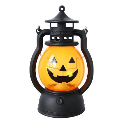 China Eco-friendly Good Selling Creative Pumpkin Led Lantern Halloween Decoration Holiday Bar Party Night Light Lamp for sale