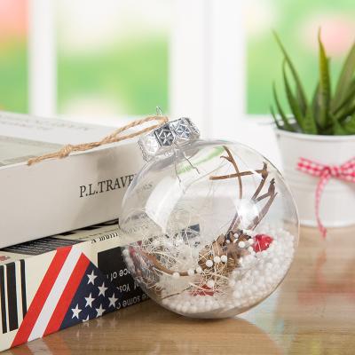 China Plastic Christmas Tree Ball With Lamp Inside Hanging Decoration Supplies Party Ornament Christmas Decorations For Home Gift for sale