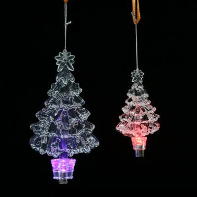 China PS Christmas Tree Ornament Led Light Decor Hanging Plastic Pendant For Christmas Tree Decoration Supplies for sale