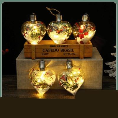 China Fashionable Transparent Christmas Ball Ornaments Christmas Decoration Supplies Diy Christmas Tree Ornaments Light Decor for sale