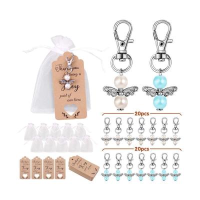 China Angel Metal Key Chain Gift Wedding Favor/Party Return Gifts Baby Shower Gifts Set For Baby Shower Birthday Wedding Banquet Design Gifts Small for sale