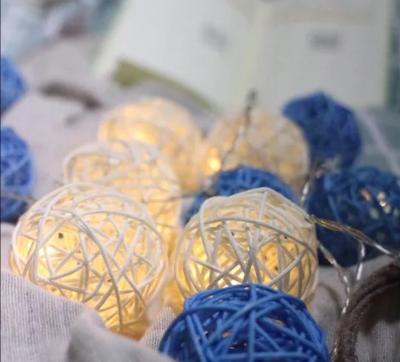 China Decoration Manufacturers Lead Sales Of 20led Thai Rattan Lamp String Battery Lights Christmas Decorations For Weddings for sale