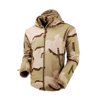 China Breathable All Season Men's Military Tactical Outdoor Soft Shell Camouflage Coat Jacketoat Waterproof Working Hiking Hooded for sale