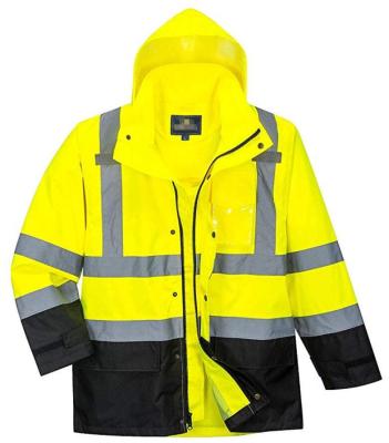 China 250 Denier Mens High Visibility Waterproof Class 3 Insulated Sherwood Jacket for sale