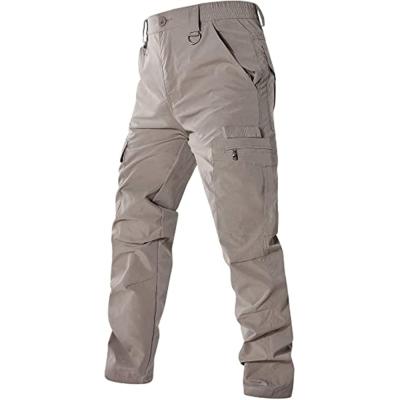 China Polyester Men's Outdoor Tactical Trousers Work Cargo Pants Lightweight Rise Pants for sale