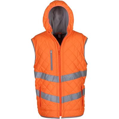 China Unisex Adults Waterproof Hi Vis Hooded Vest for sale