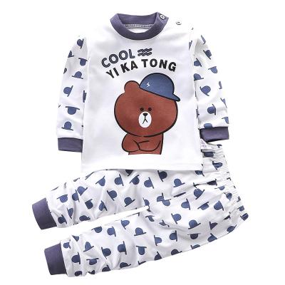 China Kids Pajamas Boys Pj Cotton Thermal Sleepwear Set Toddler Kids Clothes for sale