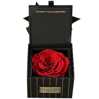 China Recyclable Wholesale Custom Printed Foldable Flower Gift Rose Packaging Paper Box for sale