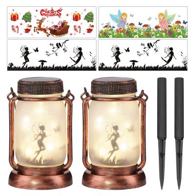 China Garden Fairies Gifts 2 Pack Solar Outdoor Lamp Waterproof Hanging Led Garden Lights (Old) for sale