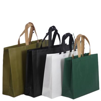 China Custom Printed Non Woven Grocery Tote Bag Customized Logo And Printing Large Capacity Reusable Polypropylene Nonwoven Shopping Bag for sale