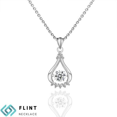 China FLINT Lab Created Synthetic Trendy CLASSIC Fashion Diamond Necklace For Making Fine Pendant Jewelry for sale