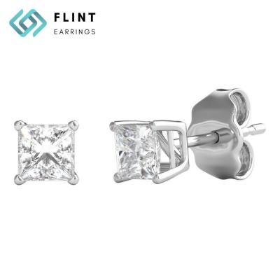 China FLINT Platinum Diamond Earrings Lab CLASSIC Developed 1.5ct Lab Created Engagement Diamond Earrings Jewelry For Wedding for sale