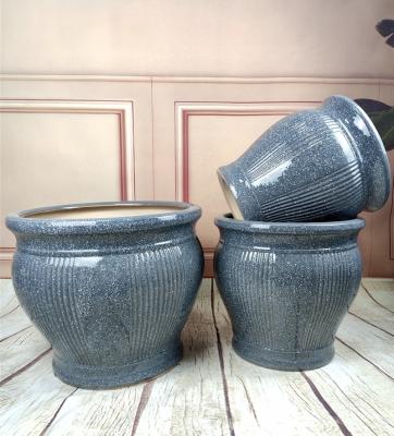 China Minimalist Porcelain Outdoor Planters Garden Decoration Set Garden Pots for sale