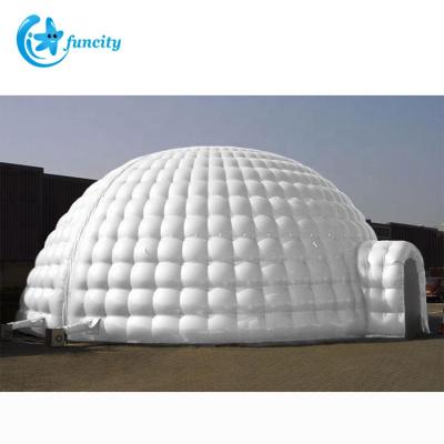 China TRANSPARENT PVC+PVC TARPAULIN 0.8mm Customized Outdoor Inflatable Wedding Dome Tent Inflatable Igloo Marquee Party Tents Event Snow Globe Tents Inflatable Yard for sale