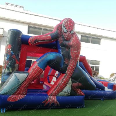 China Party/Event/Rental/Other Commercial Hot Sale Spiderman Inflatable Bouncer House Inflatable Bouncer Slide Jumping Bouncy Castle for sale