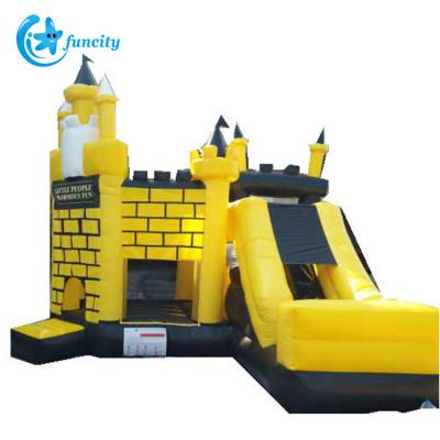 China Hot Sale Indoor Commercial Inflatable Cheap Yellow Bounce Games Inflatable Bouncer Jumping Castle For Sale for sale