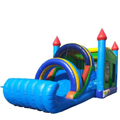 China Free Custom Backyard Water Castle Inflatable Bounce Playground PVC Design Slide for sale