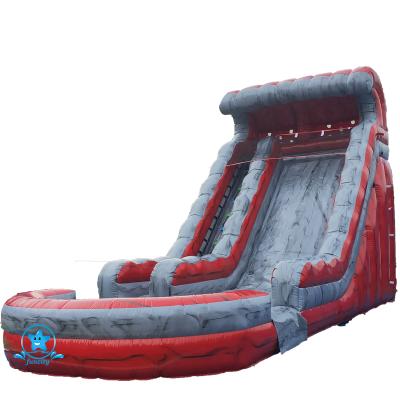 China PVC Latest Design Color Can Be Customized Tarpaulin 0.55mmPVC Material Water Slide With Pool for sale