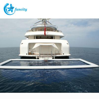 China Inflatable Float Jellyfish Inflatable Jellyfish Water Entertainment Drop Point Swimming Pool Sea Yacht Net Pool With Net for sale