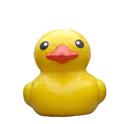 China 0.9mm PVC Tarpaulin Giant Inflatable Yellow Duck 7m Height for sale