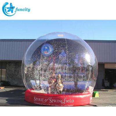 China New Snow Globe Dome Bubble Bubble Inflatable Tent Yard PVC+PVC Inflatable Christmas Snow Globe TRANSPARENT Outdoor 0.6mm Snowball For Advertising for sale