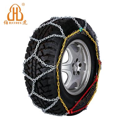 China Alloy Steel BOHU 16mm Snow Chains Snow Chain Mesh Alloy Steel Winter Tire Chain for sale