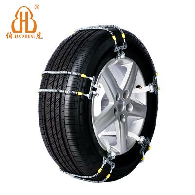 China Alloy steel BOHU emergency snow chain after heat treatment alloy steel car tire chain strong and durable anti-skid chain for sale