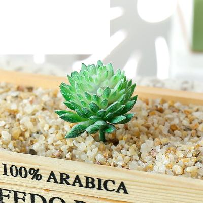 China High Simulation DIY Mini Fake Flower Heads Artificial Succulents Plants For Home Table Decoration for sale