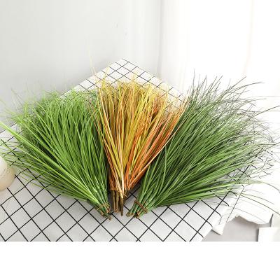 China High simulation indoor outdoor simple green artificial grass decoration plant decoration dry papyrus flowers for sale