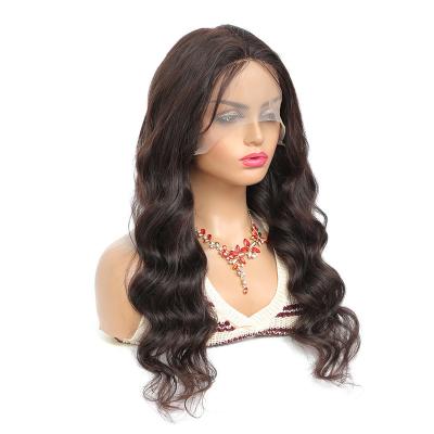 China Wholesale Body Wave Women Lace Front Wig Swiss Lace Brazilian Natural Virgin Hair Straight Wig for sale