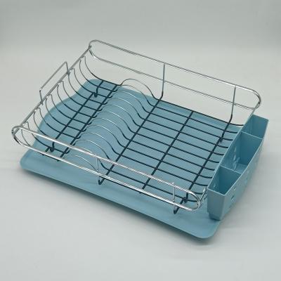 China Sustainable Modern Style Chrome Plated Steel Grid Kitchen Drying Racks With Coated Feet for sale