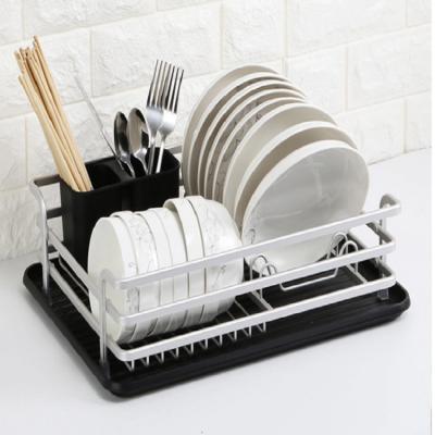 China Sustainable Home Kitchen Accessories Aluminum Material Drying Rack Dishes Hanging Dish Rack for sale