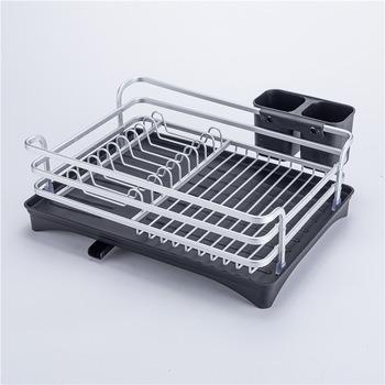 China Sustainable Kitchen Supplies Accessories Sink Dish Drying Rack Drain Dish Rack for sale