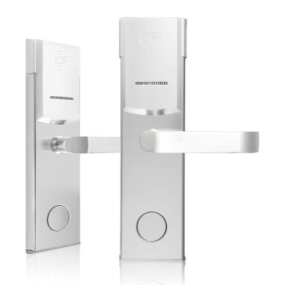 China Popular 2022 stainless steel hotel door lock system hotel card lock using rfid card T57 or M1 for sale