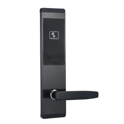 China Black stainless steel T57 m1 card silver copper gold rfid door hotel keyless lock for sale