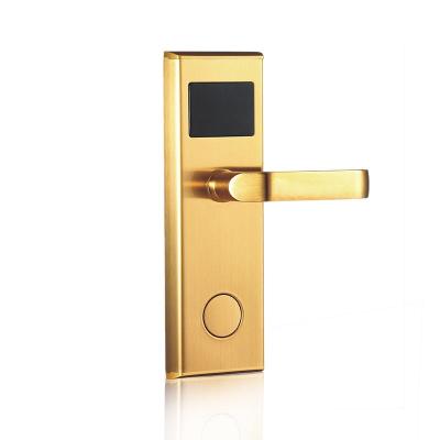 China 2020 Hot Selling American Standard Stainless Steel Body Mortise RFID Hotel Card Door Lock System With Free Software for sale