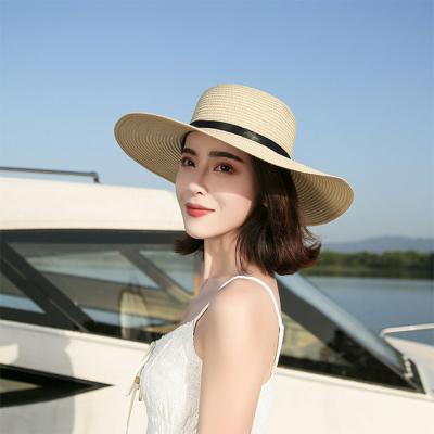 China Wholesale Custom Hats Panama Straw Hat Fashion Girl Fisherman Sun Raffia JOINT Hats Women's Hats for sale