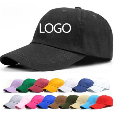 China COMMON Wholesale Custom Shading Hat Cotton Embroidery All-match Baseball Cap Solid Color Customizable Baseball Hat for sale