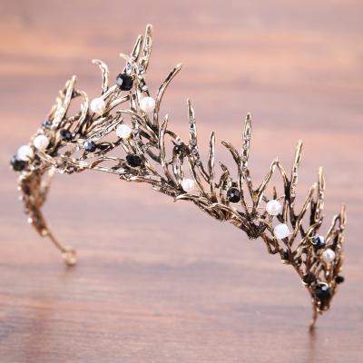 China Daily Hot Bridal Headpiece Fashion Baroque Rhinestone Pearl Rhinestone Bride Hair Accessories for sale