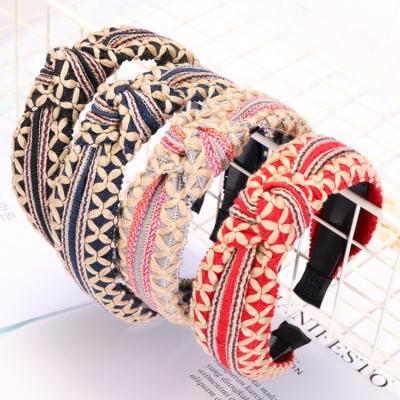 China Autumn And Winter Hair Accessories Daily Elastic Head Band Braided Hair Wool Band for sale